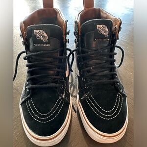 VANS Sk8HI Faux Fur Lined Leather & Suede Sneakers